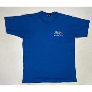 VINTAGE Royal Caribbean Cruise Line T-shirt Men Medium USA 80s 90s Single Stitch